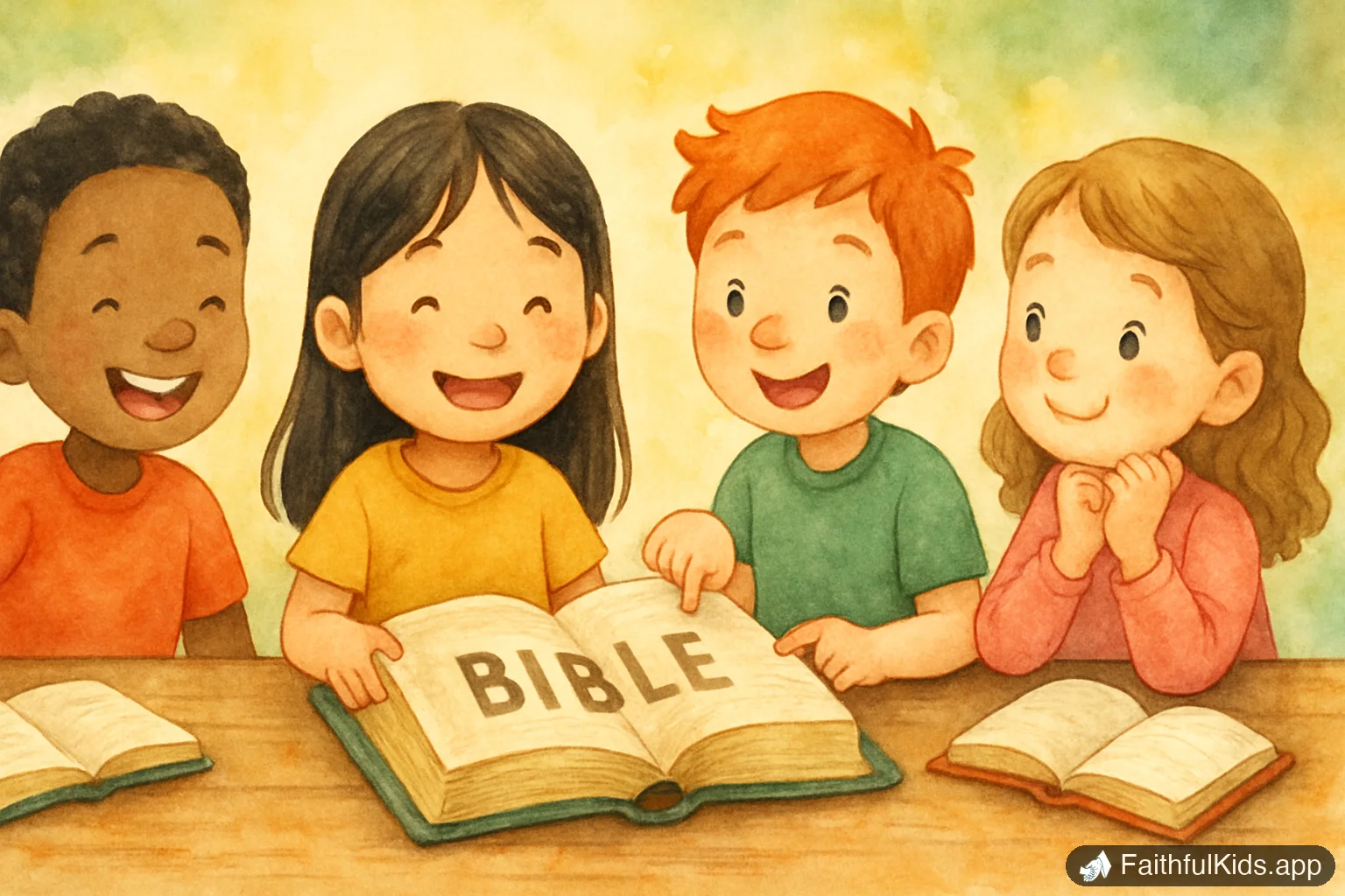 1 John Bible Trivia: 24 Questions and Answers for Kids - Bible Story Illustration