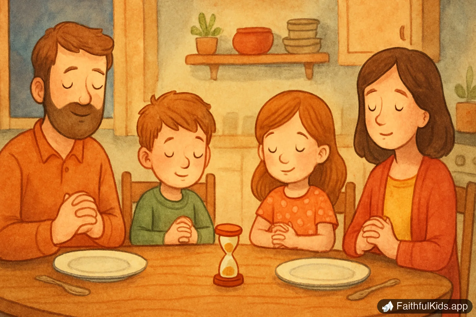 15-Minute Family Devotions: A Realistic Weekly Plan - Bible Story Illustration