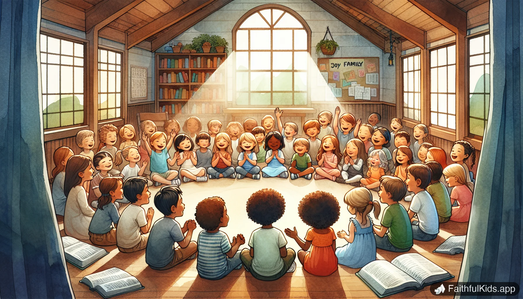 30-Day Family Bible Challenge: One Story Per Day - Bible Story Illustration