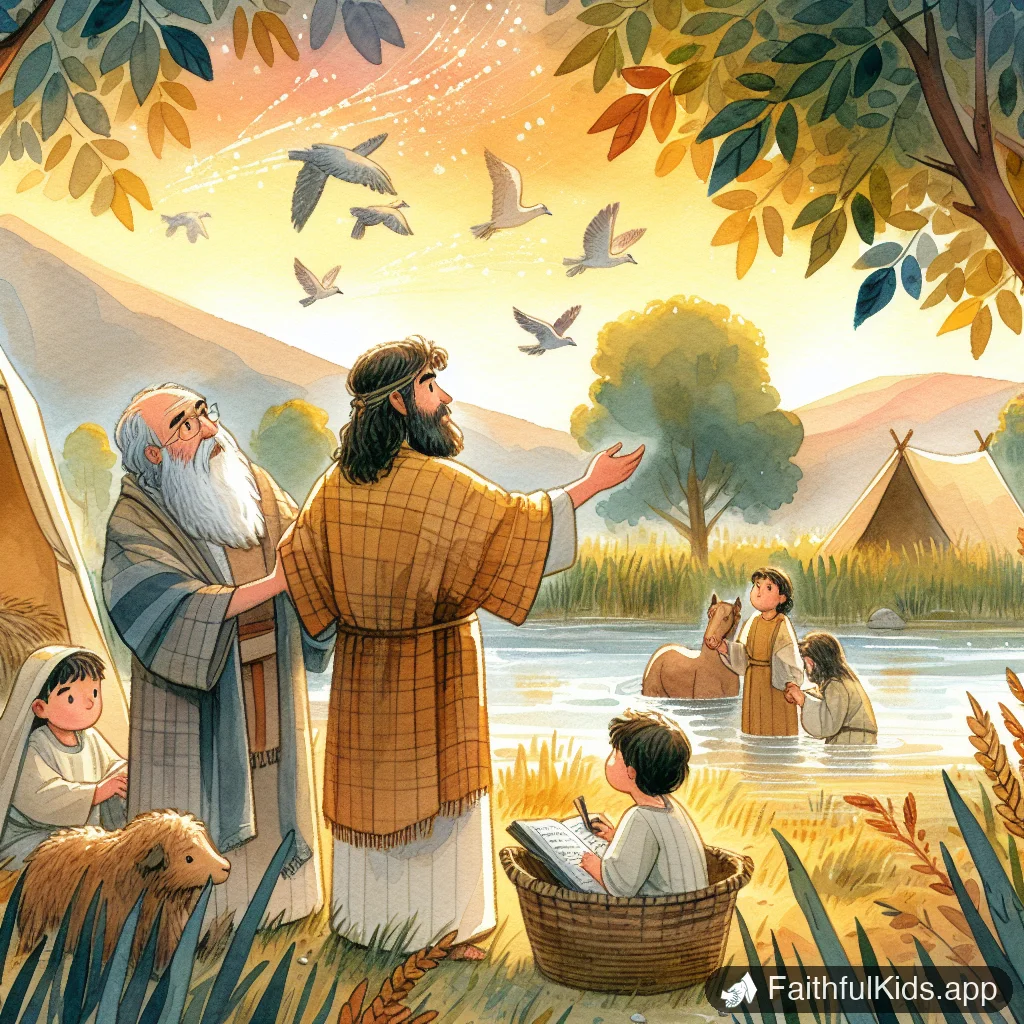 Abraham and Isaac for Kids: Bible Story Explained Simply - Key Moment Illustration