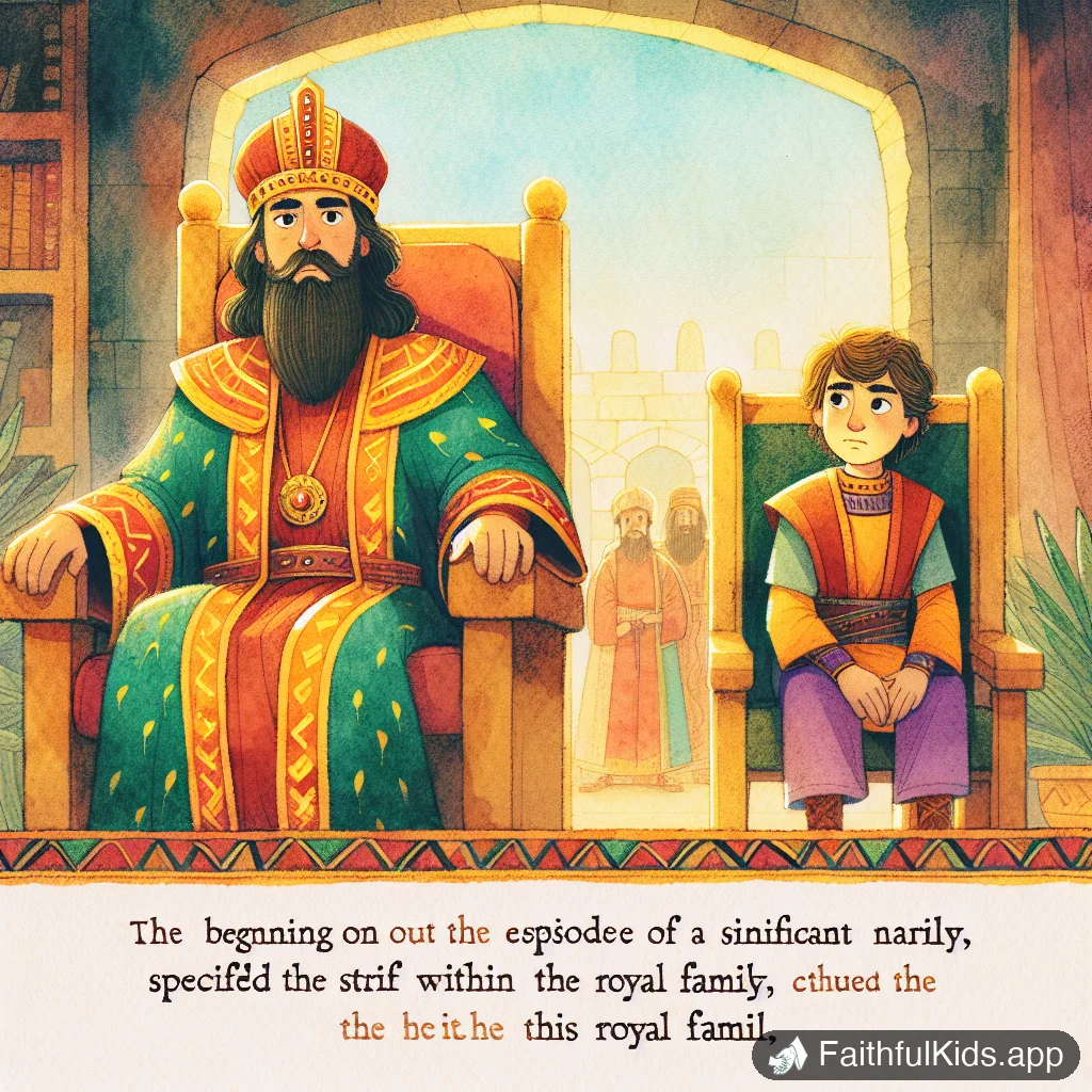 Illustration from Absaloms Rebellion for Kids: Bible Story Explained Simply