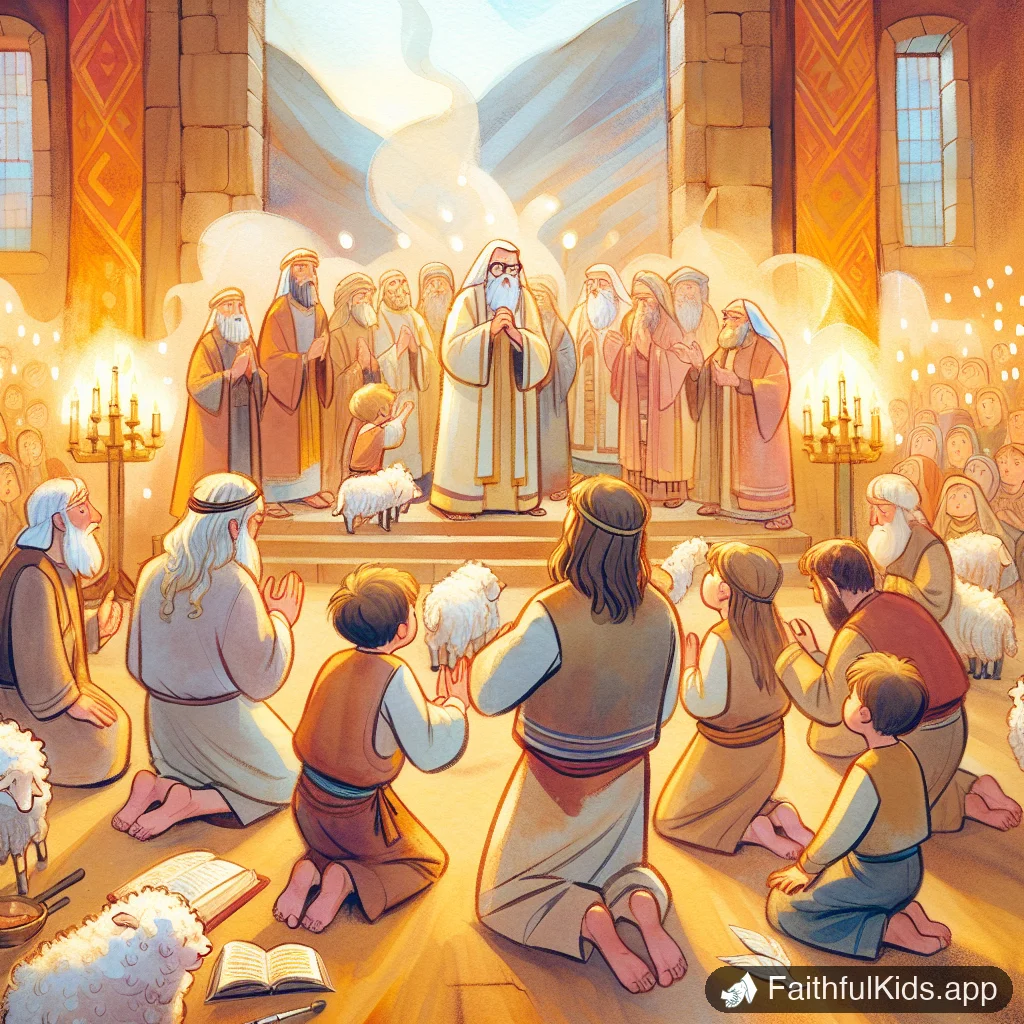 Absaloms Rebellion for Kids: Bible Story Explained Simply - Key Moment Illustration