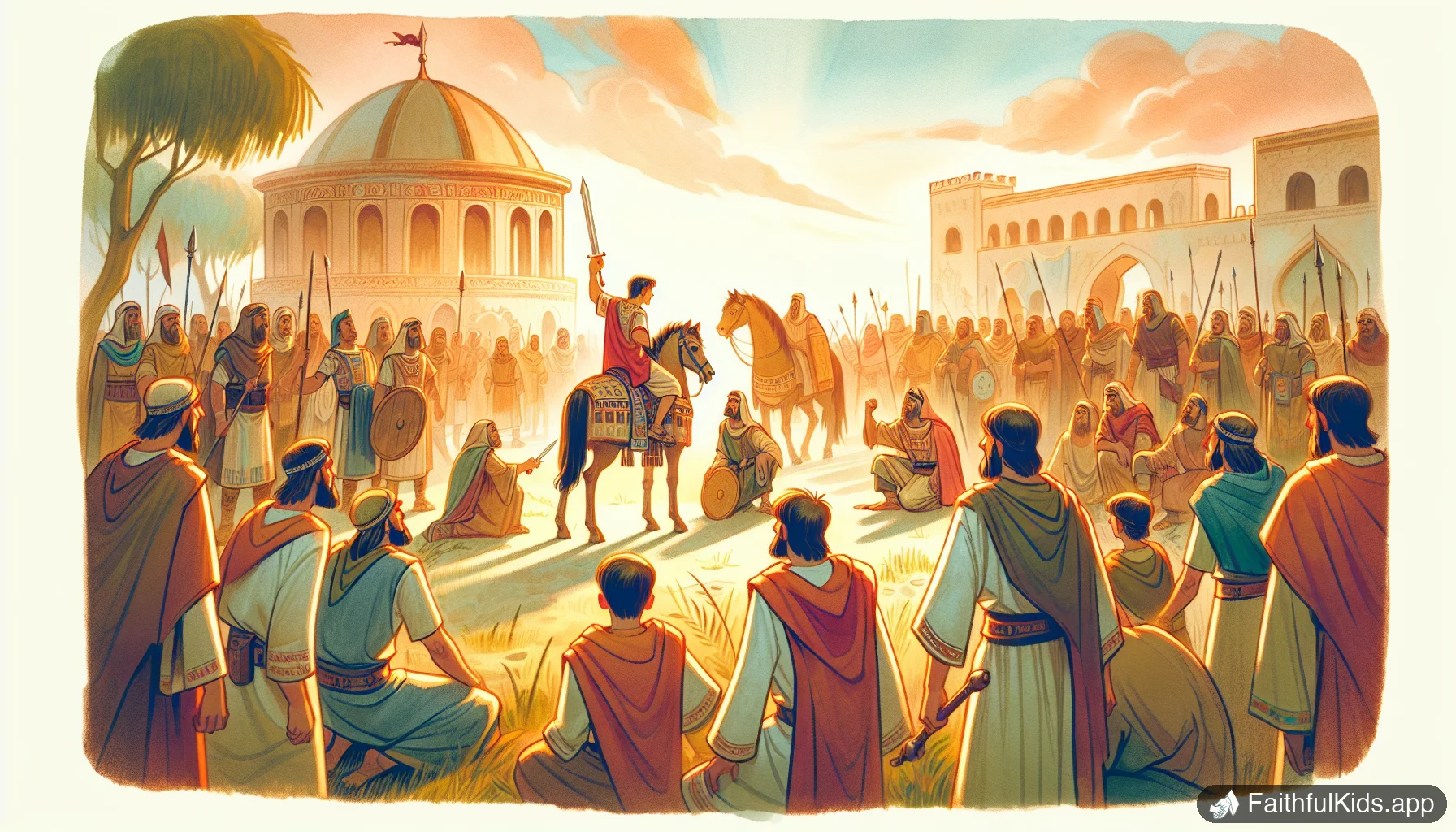 Absaloms Rebellion for Kids: Bible Story Explained Simply