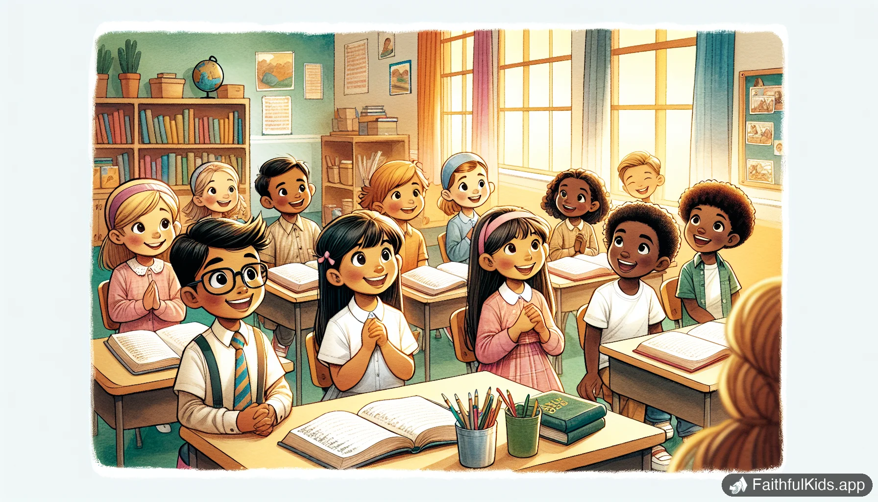 Advent Bible Stories for Kids: 25 Days of Christmas Countdown - Bible Story Illustration