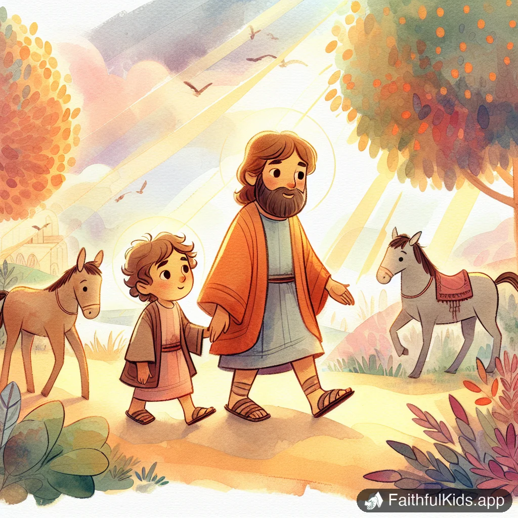 Illustration from Ananias and Sapphira for Kids: Bible Story Explained Simply