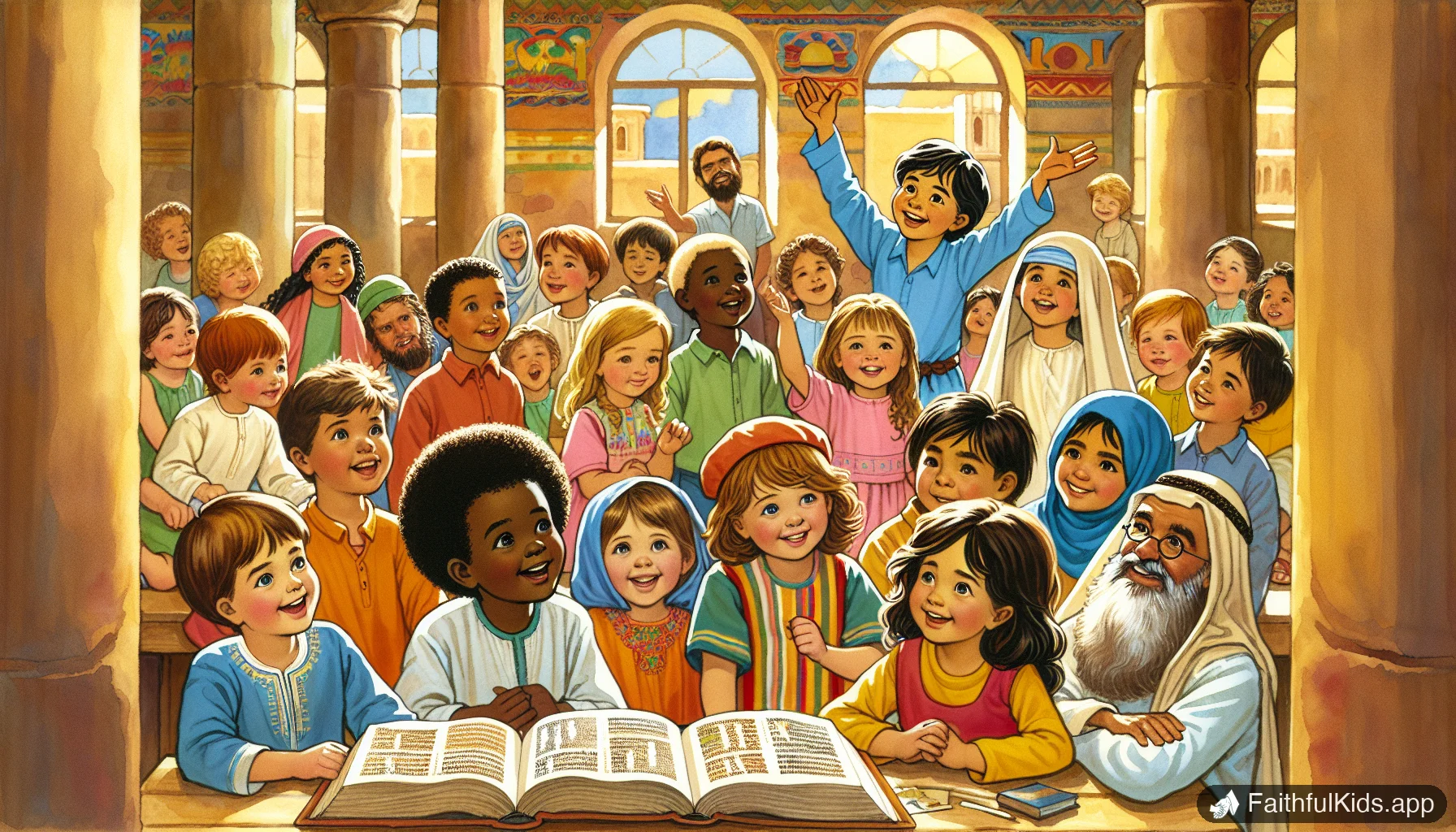 Back-to-School Bible Stories for Kids - Bible Story Illustration