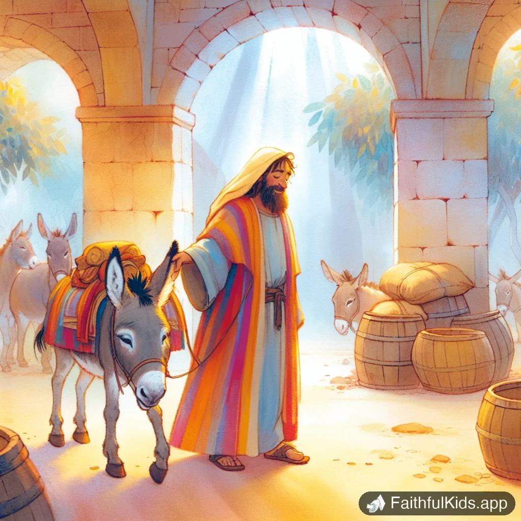 Illustration from Balaams Donkey for Kids: Bible Story Explained Simply