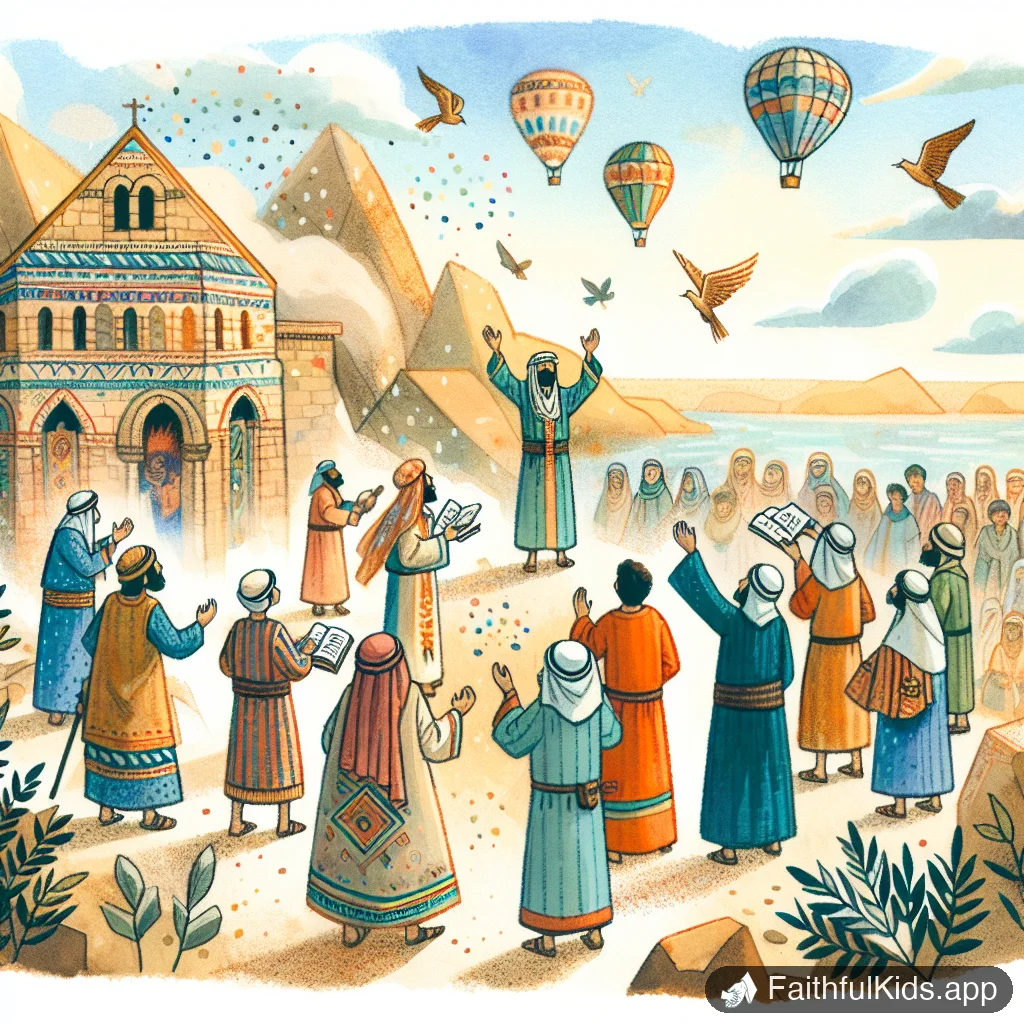 Barnabas the Encourager for Kids: Bible Story Explained Simply - Key Moment Illustration