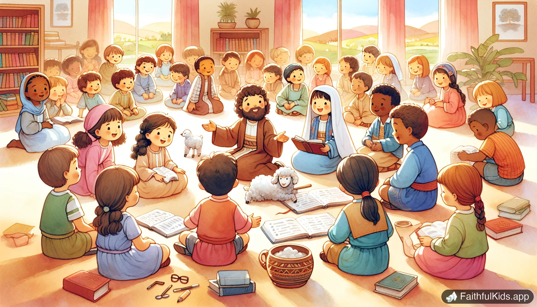 Best Bible App for Kids in 2026: Top 7 Apps Compared - Bible Story Illustration