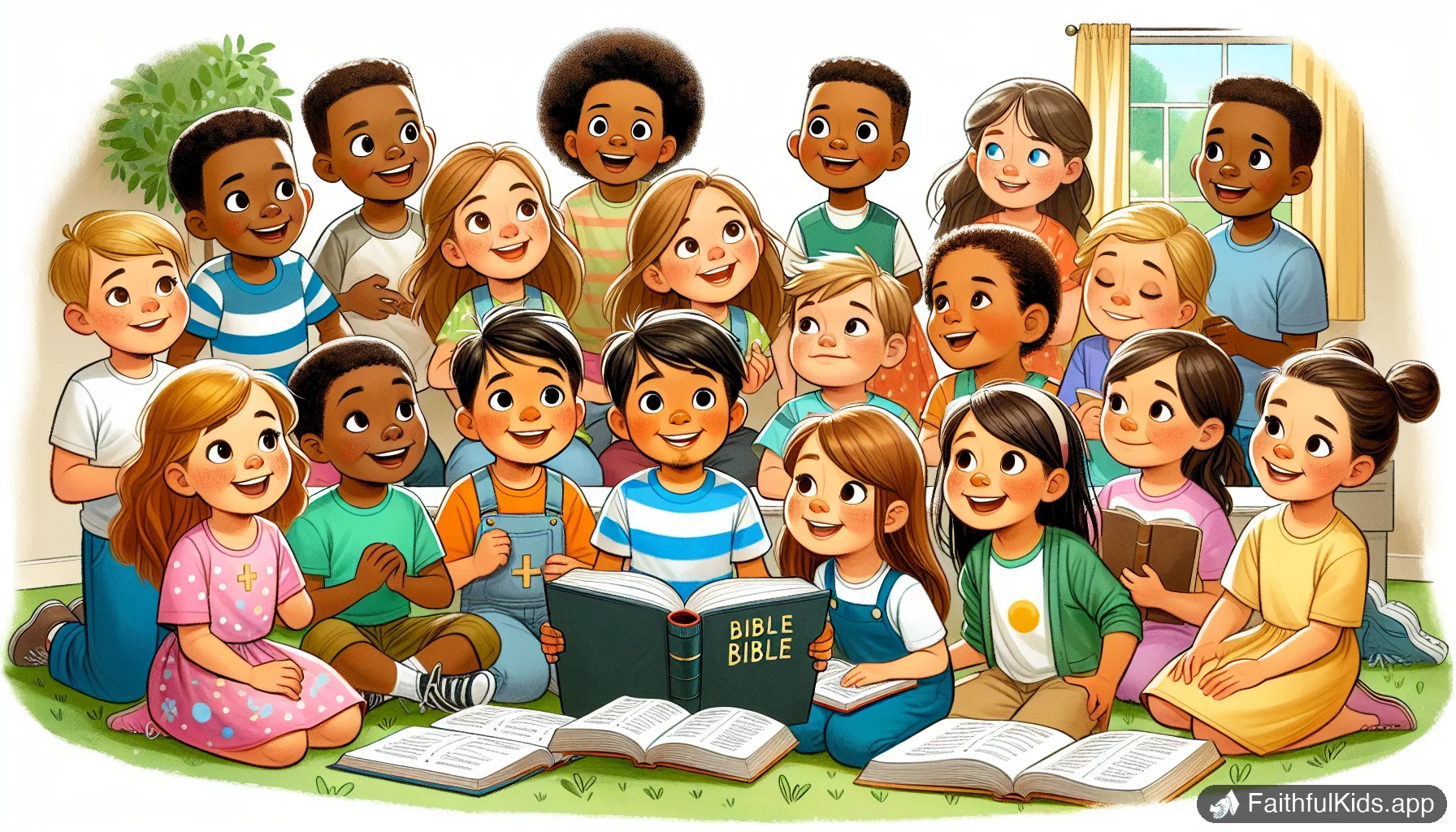 Best Bible Apps for Kids by Age Group: A Parent's Guide - Bible Story Illustration