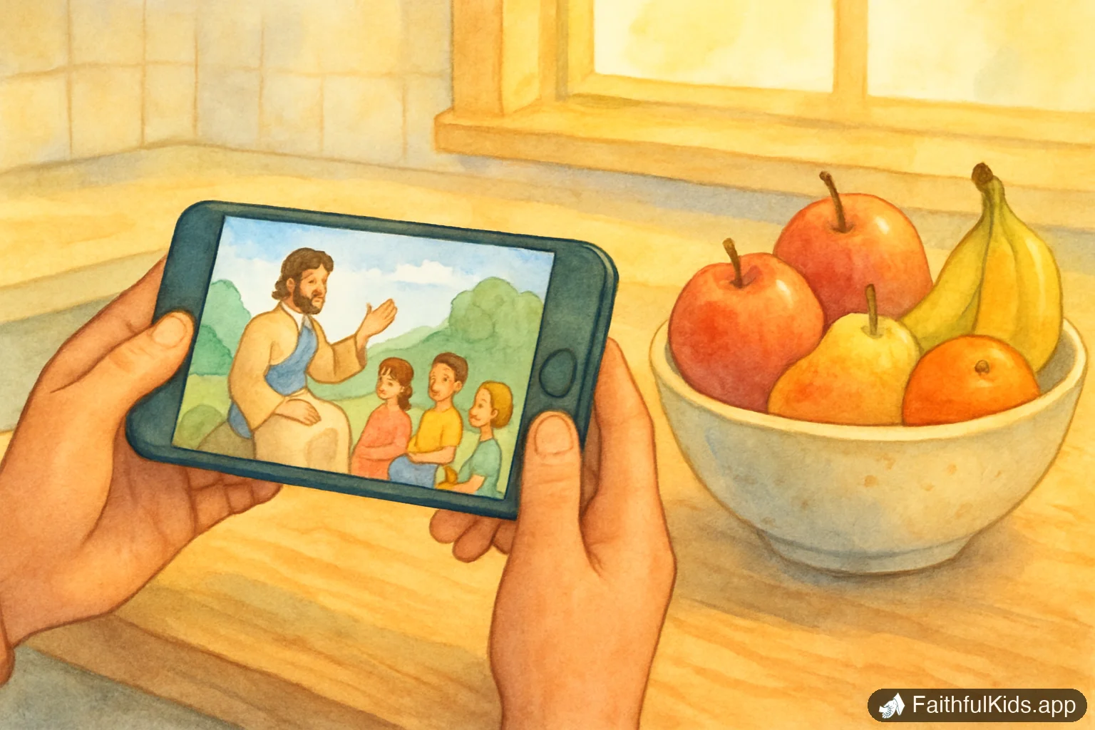 Bible Apps for Kids With No Ads: Checked App by App, With What Each One Charges - Bible Story Illustration