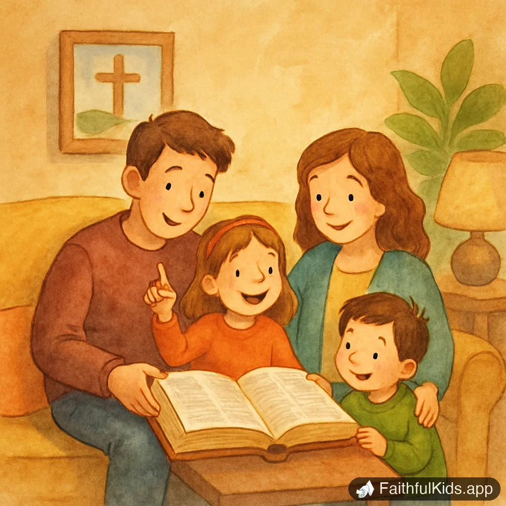 Illustration from Bible Charades for Kids: Rules + 70 Ready-to-Act Prompts