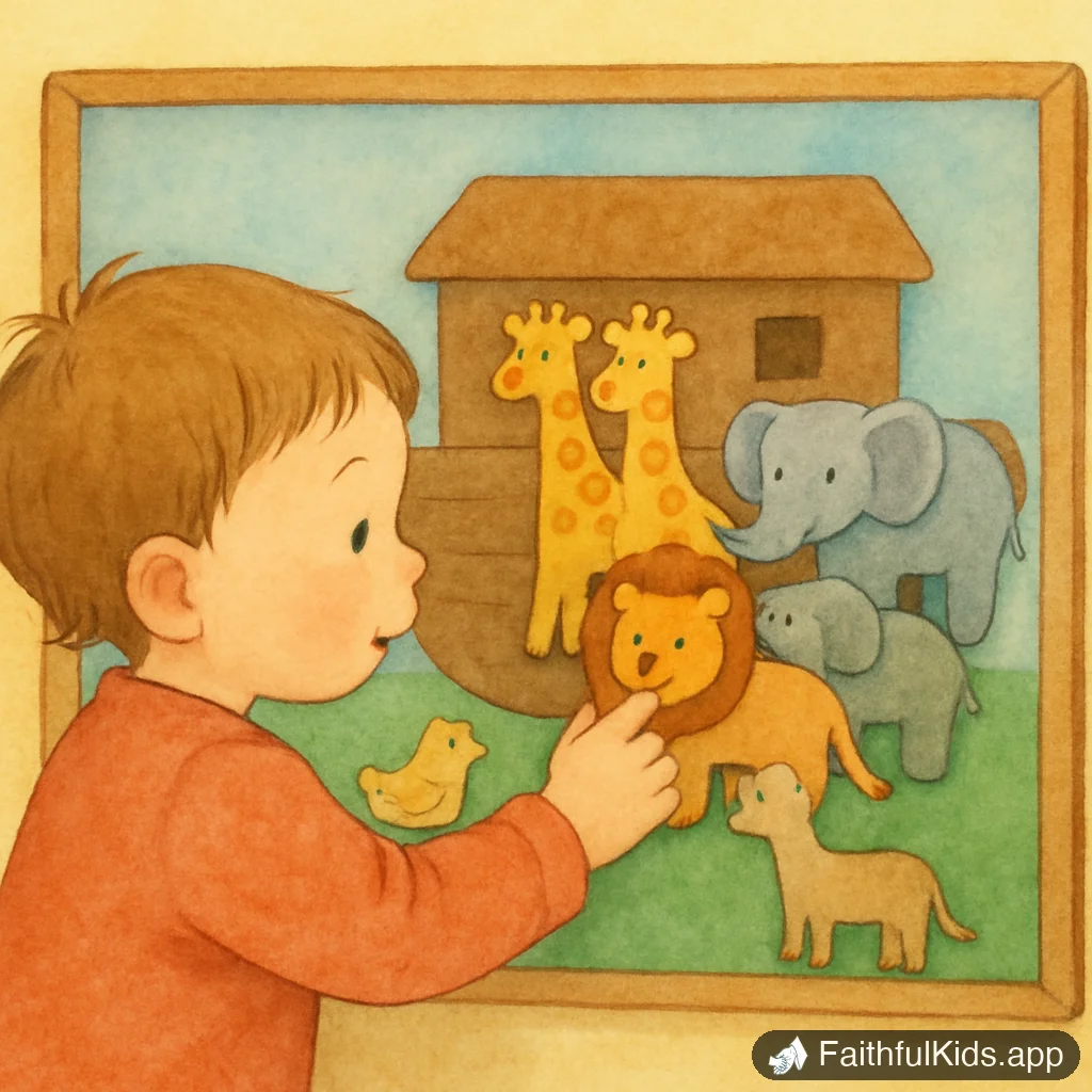 Illustration from 10 Simple Bible Lessons for Toddlers Ages 2-3 That Stick
