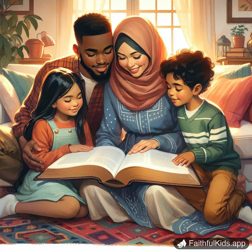 Illustration from 10 Bible Stories About Courage for Kids (Be Brave Like David)