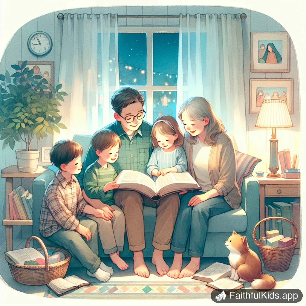 Illustration from 12 Bible Stories About Faith for Kids (Trust God Like Abraham)