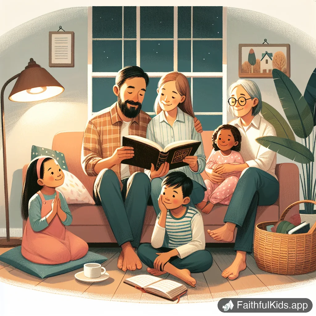 Illustration from 10 Best Bible Stories for Bedtime (Calming and Gentle)