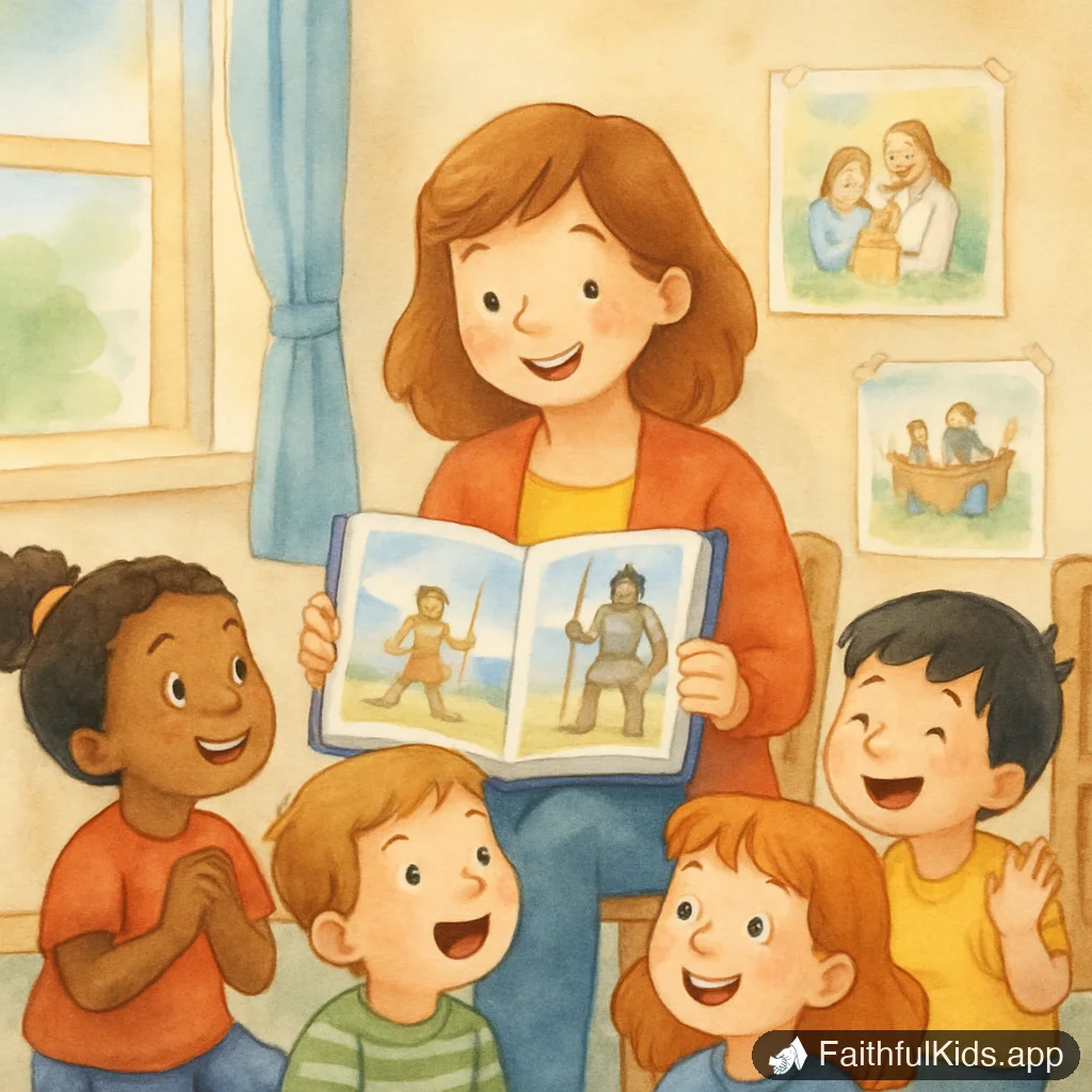 23 Bible Verses About Courage for Kids (With the Stories) - Key Moment Illustration