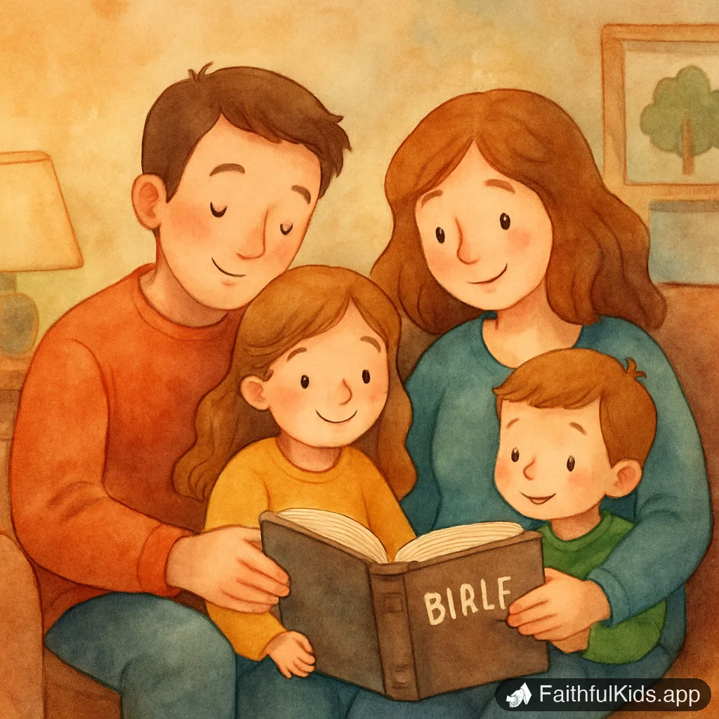 Illustration from 24 Bible Verses About Patience for Kids (Real Moments)