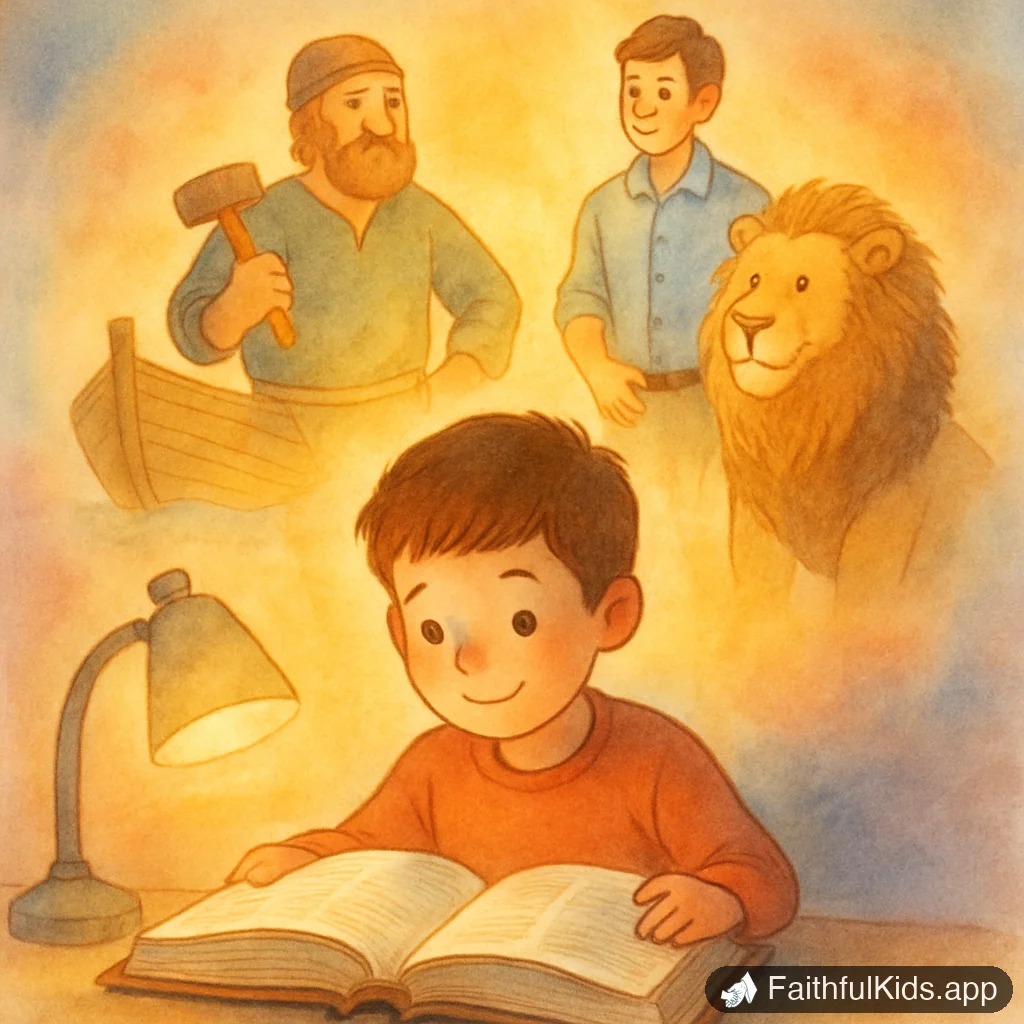 Biblical Boy Names: 90 Names with Meanings and Stories - Key Moment Illustration