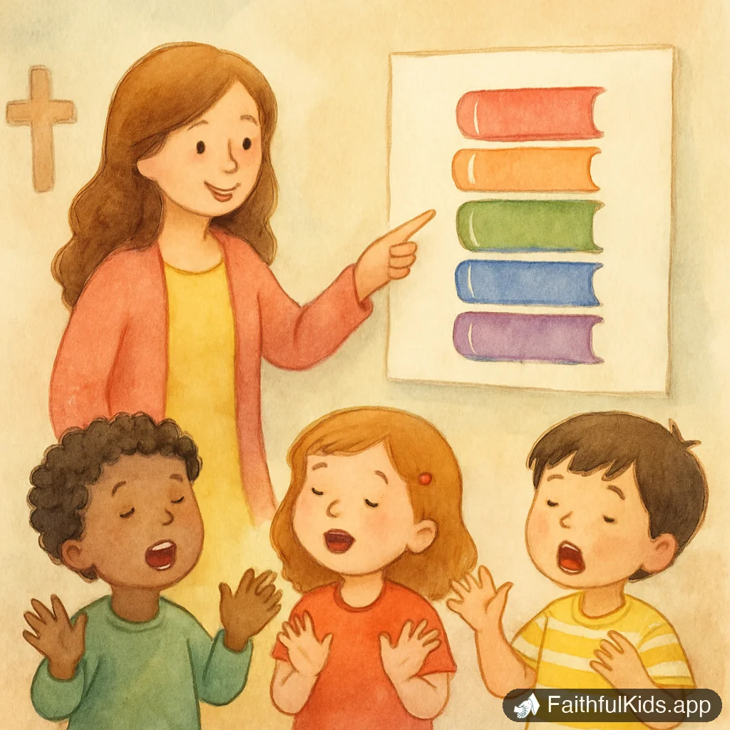 Books of the Bible Printable Guide for Kids (All 66 Books) - Key Moment Illustration