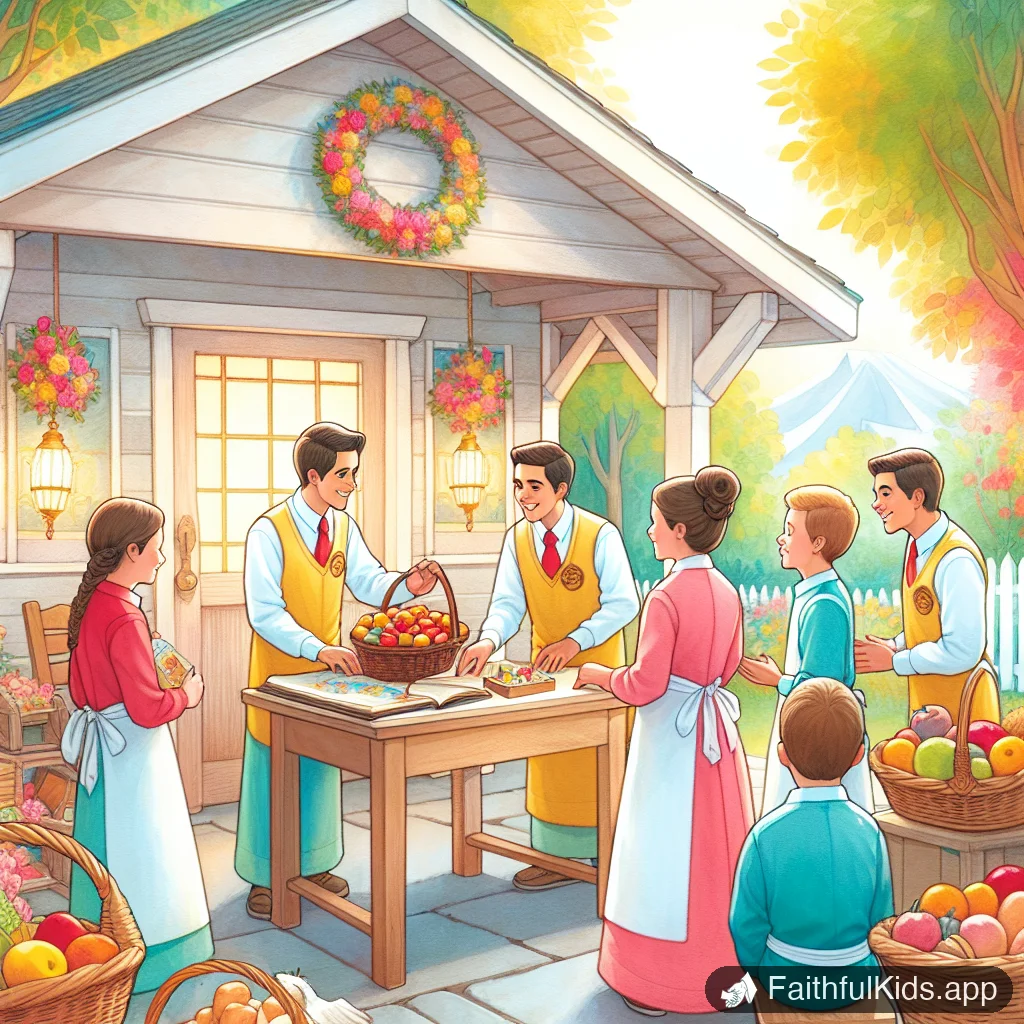 Illustration from Choosing to Serve for Kids: Bible Story Explained Simply