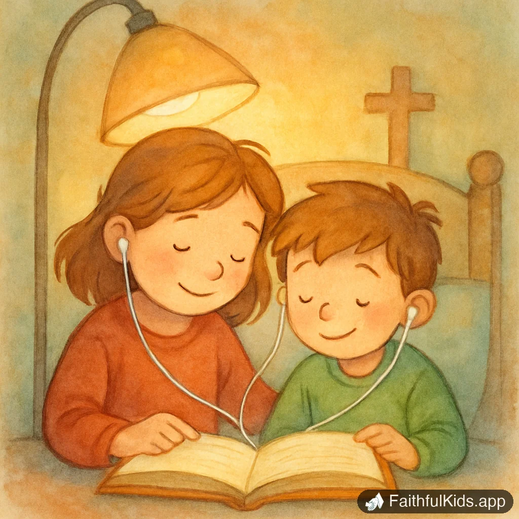 Illustration from 12 Christian Audiobooks for Kids (Audio Dramas Included)