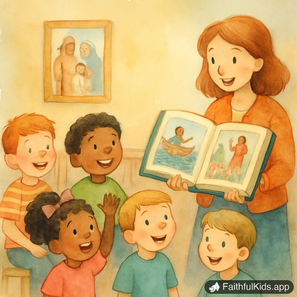 19 Best Christian Books for Kids by Age (Toddler to Teen) - Key Moment Illustration