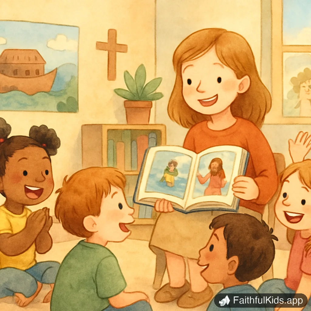 18 Christian Movies for Kids (Family Movie Night Guide) - Key Moment Illustration