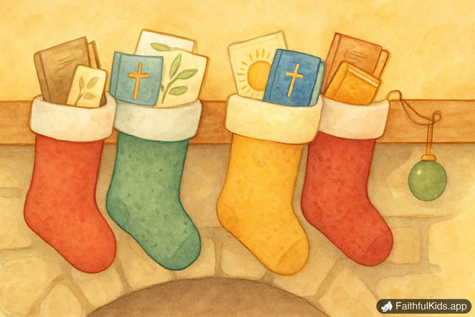 25 Christian Stocking Stuffers for Kids (All Under $15) - Bible Story Illustration for Kids