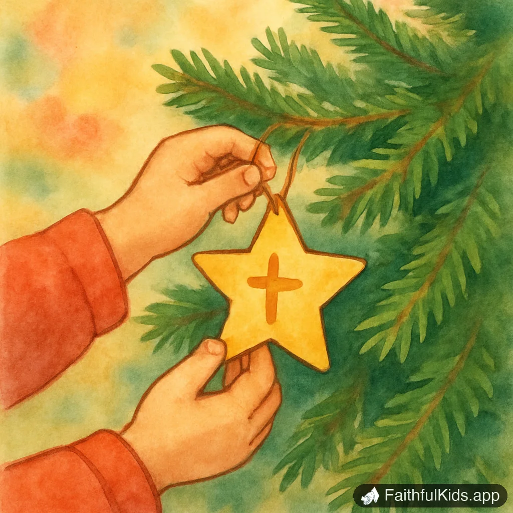 Illustration from 15 Christmas Crafts for Kids That Teach the Bible Story