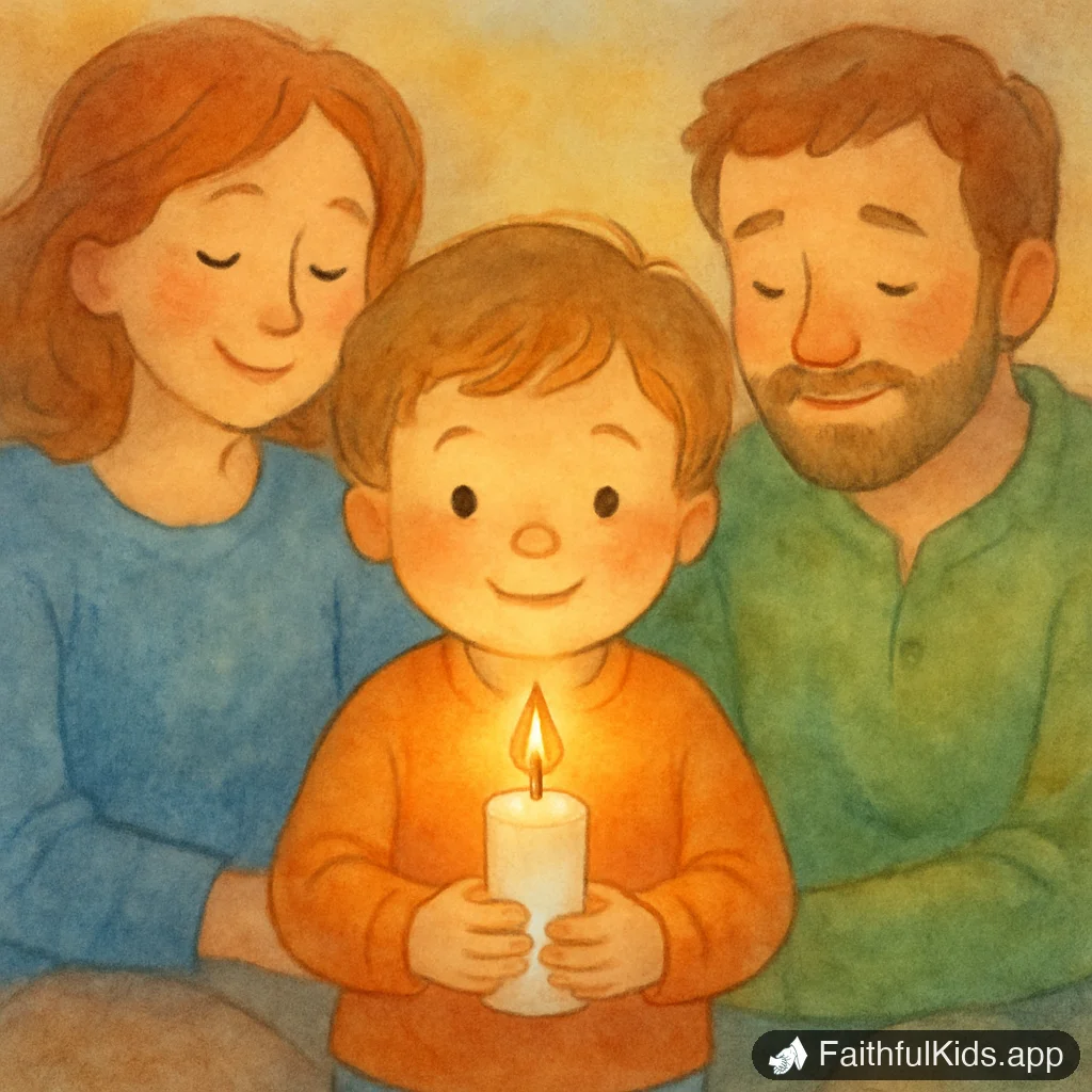 Illustration from Christmas Family Devotions: 12 Short December Readings