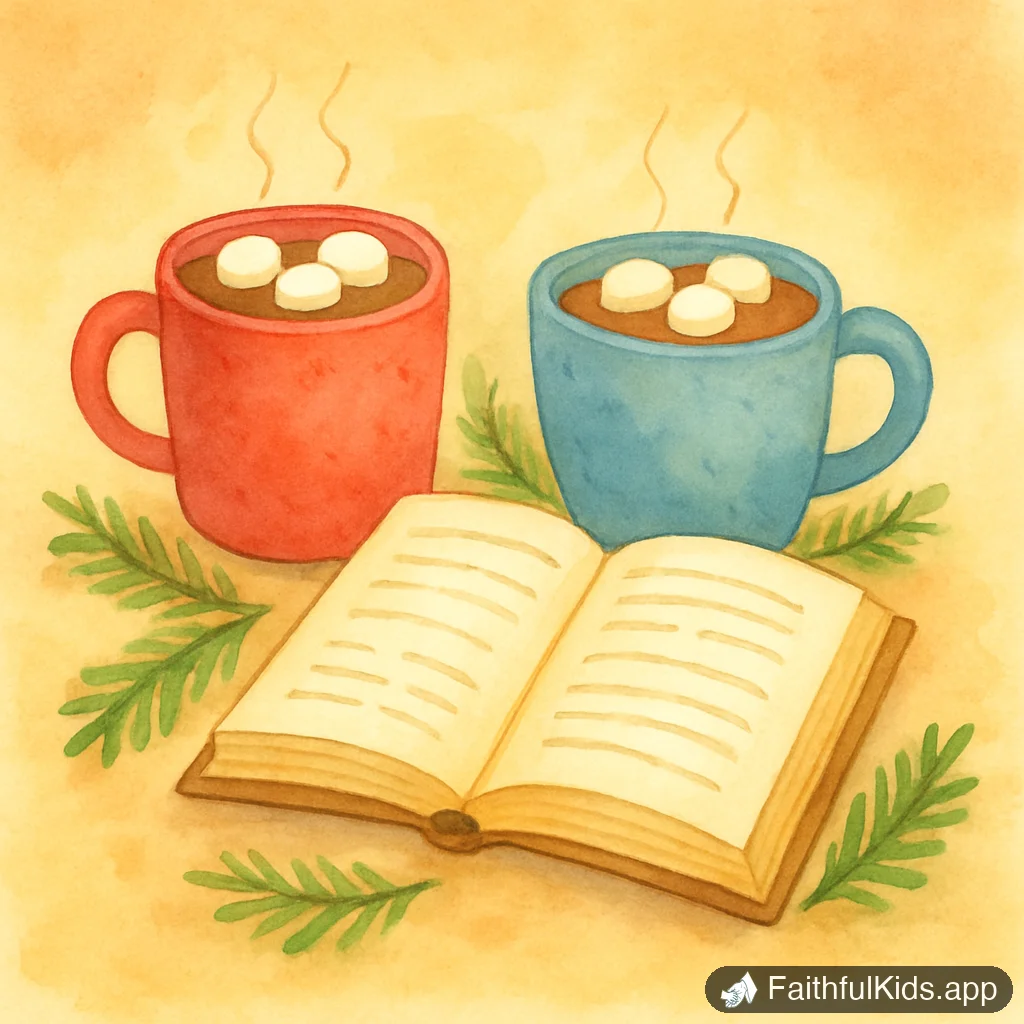 Christmas Family Devotions: 12 Short December Readings - Key Moment Illustration