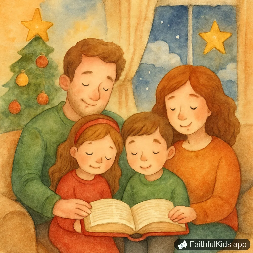 Illustration from Christmas Prayers for Kids: 16 Simple Prayers for the Season