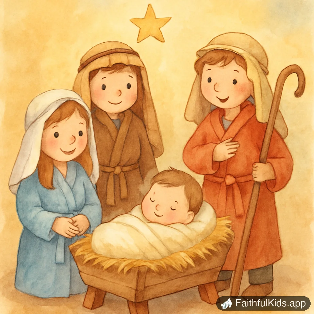 Illustration from 6 Christmas Sunday School Lessons for December