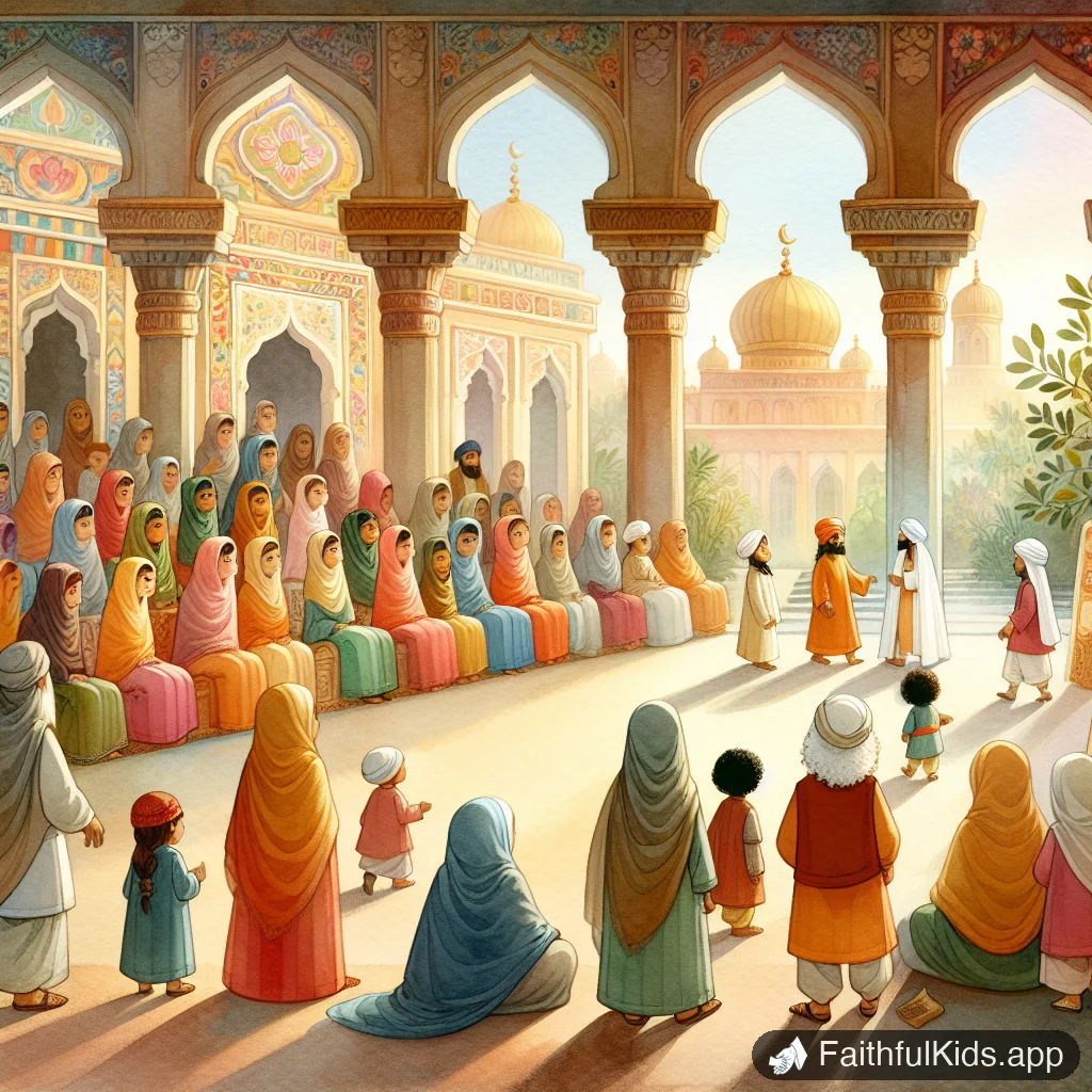 Illustration from Cleansing the Temple for Kids: Bible Story Explained Simply