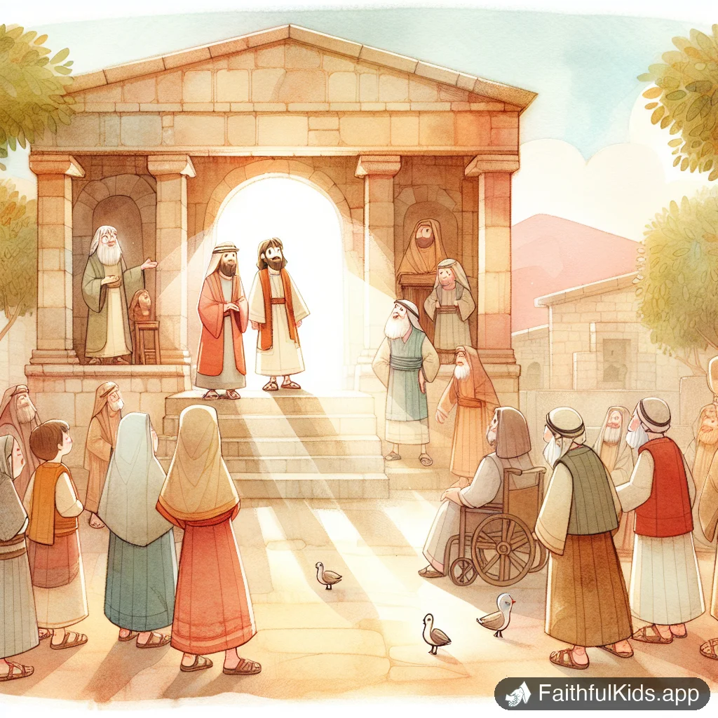 Illustration from Daniels Resolve for Kids: Bible Story Explained Simply