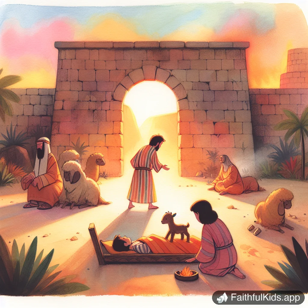 Daniels Resolve for Kids: Bible Story Explained Simply - Key Moment Illustration