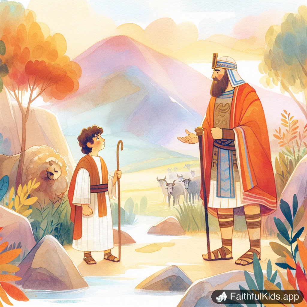 Illustration from David and Goliath for Kids: Bible Story Explained Simply