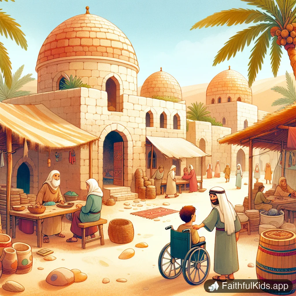 Illustration from David and Mephibosheth for Kids: Bible Story Explained Simply