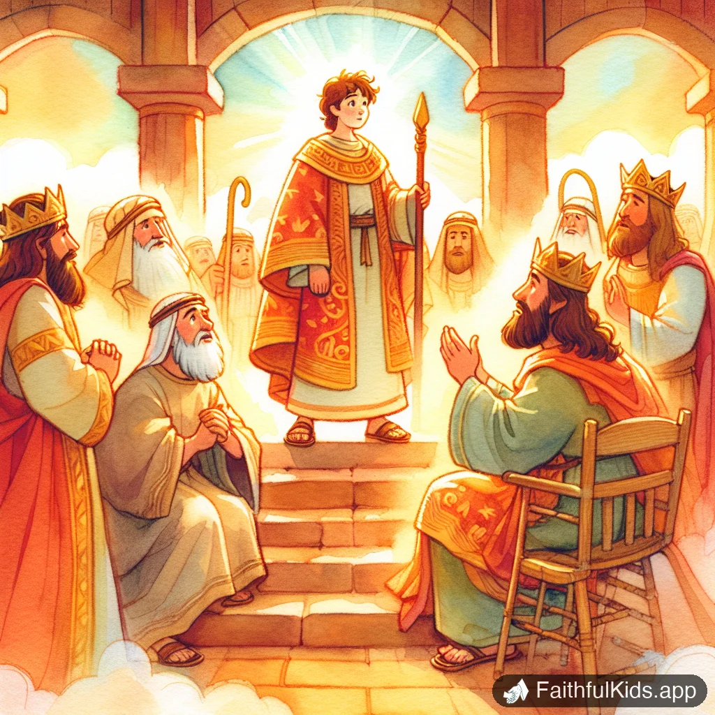 David Becomes King for Kids: Bible Story Explained Simply - Key Moment Illustration