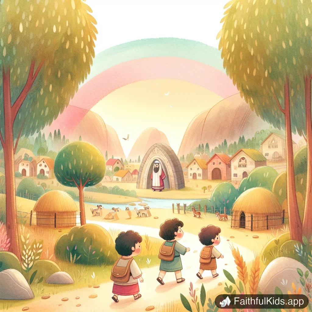 Illustration from David on the Run for Kids: Bible Story Explained Simply