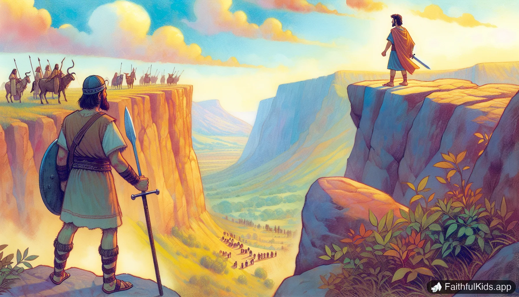 David Spares His Enemy for Kids: Bible Story Explained Simply