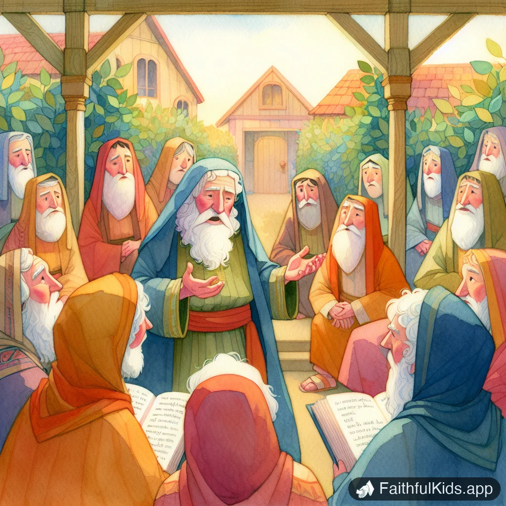 Illustration from Davids Final Words for Kids: Bible Story Explained Simply