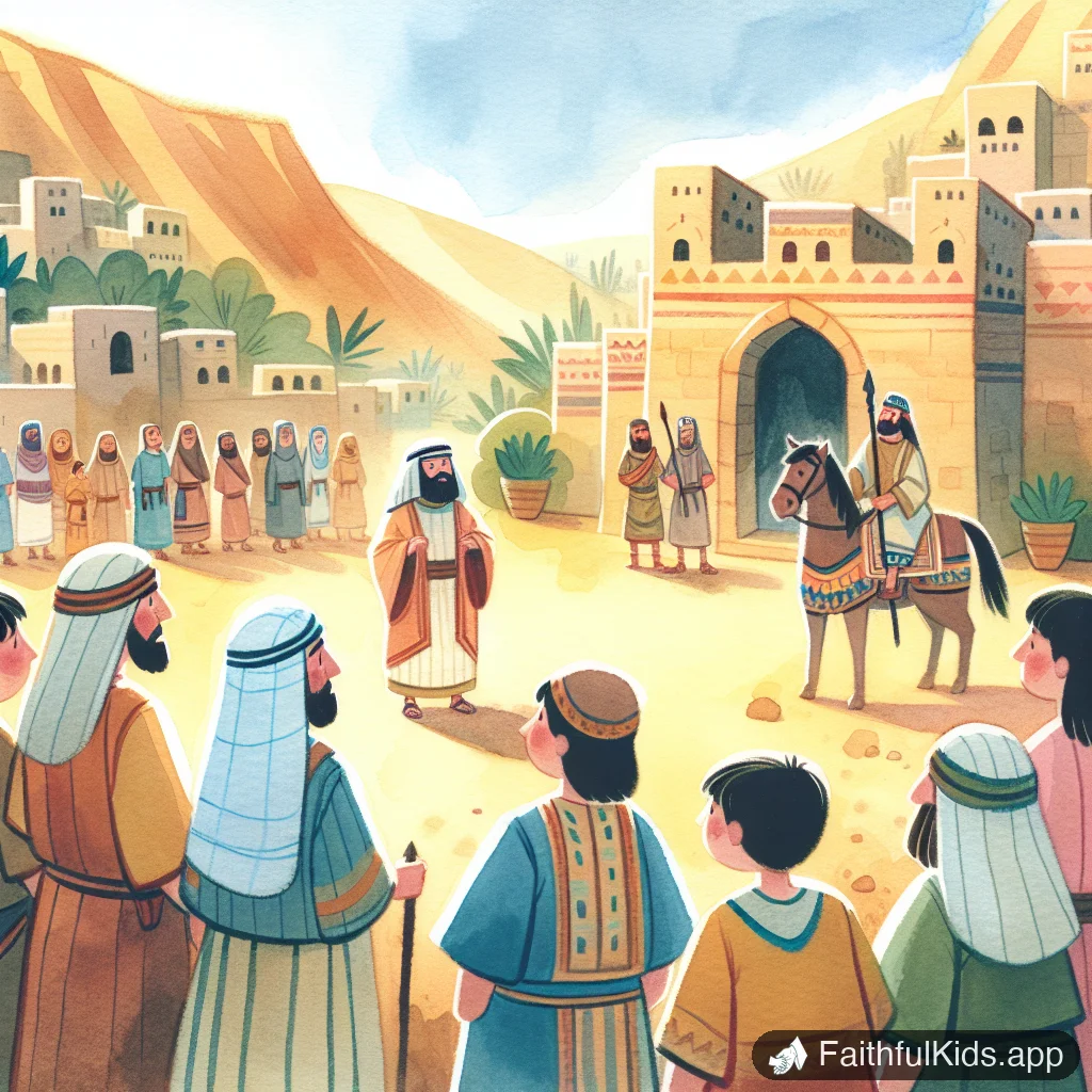 Illustration from Deborah a Brave Leader for Kids: Bible Story Explained Simply