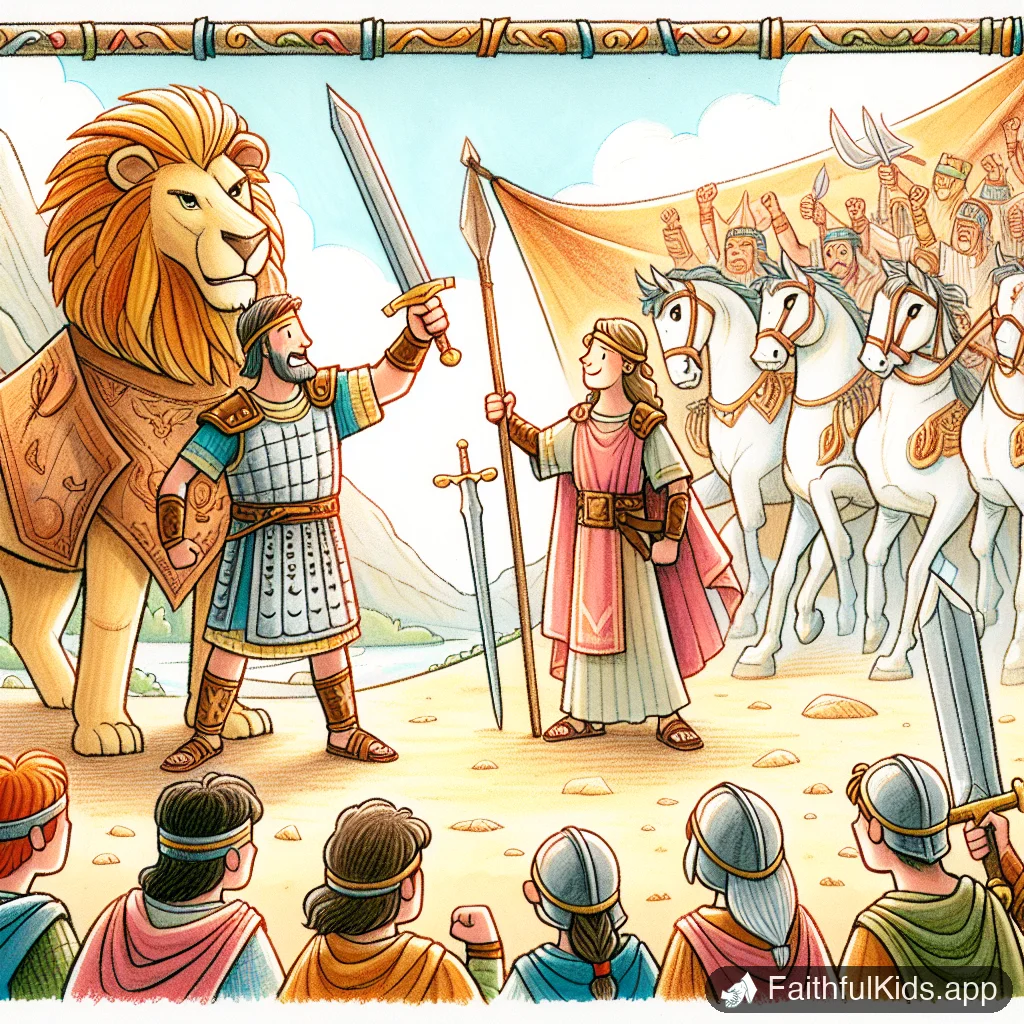 Deborah a Brave Leader for Kids: Bible Story Explained Simply - Key Moment Illustration