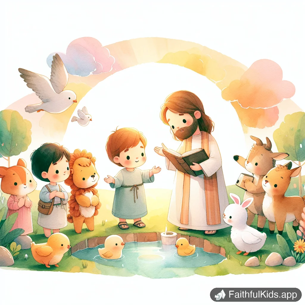 Illustration from Do Not Worry for Kids: Bible Story Explained Simply