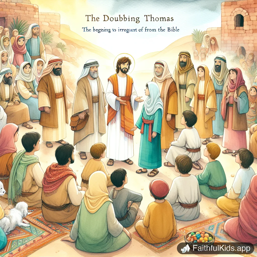 Illustration from Doubting Thomas for Kids: Bible Story Explained Simply
