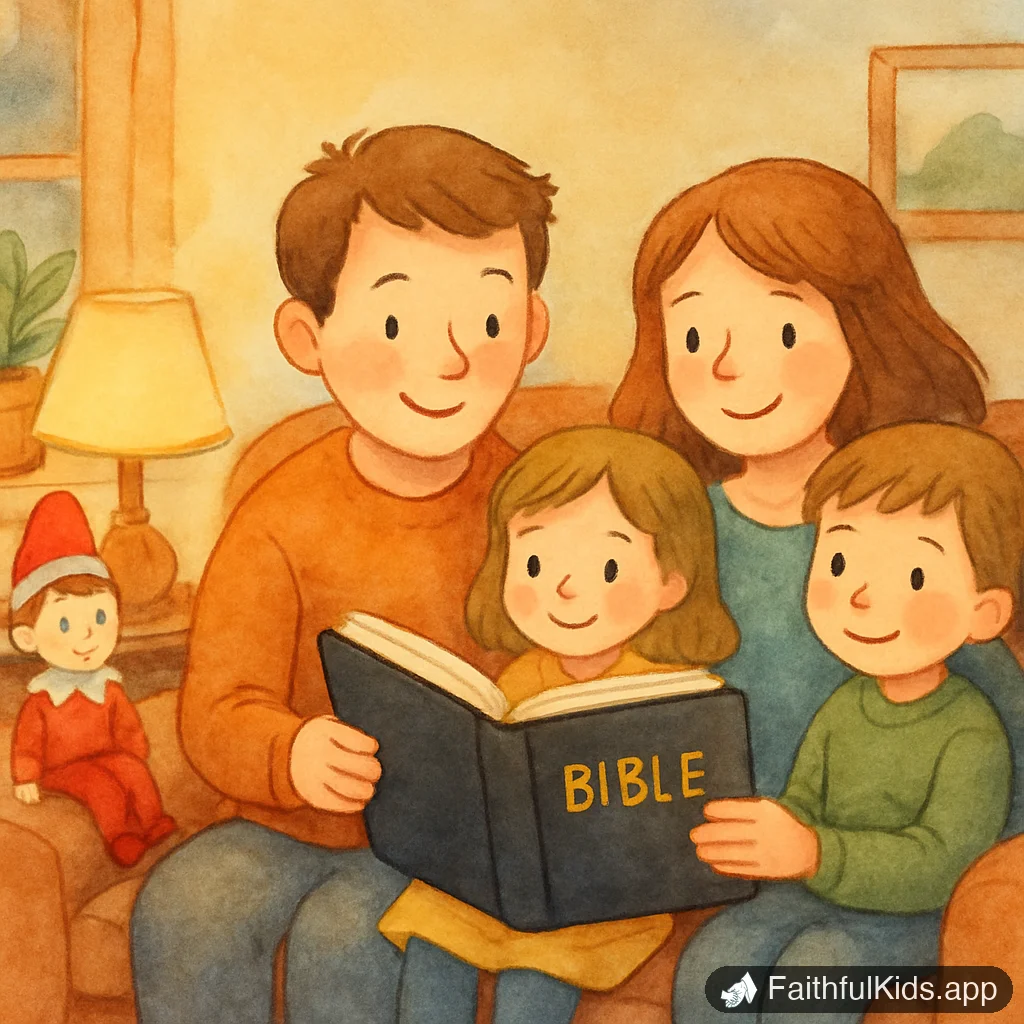 Illustration from Elf on the Shelf Christian Alternatives: 9 Options Compared