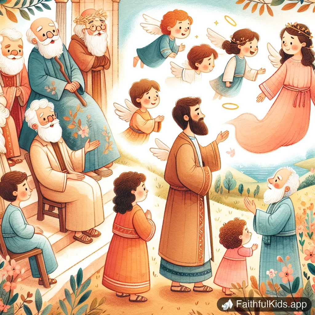 Illustration from Elijah Taken to Heaven for Kids: Bible Story Explained Simply