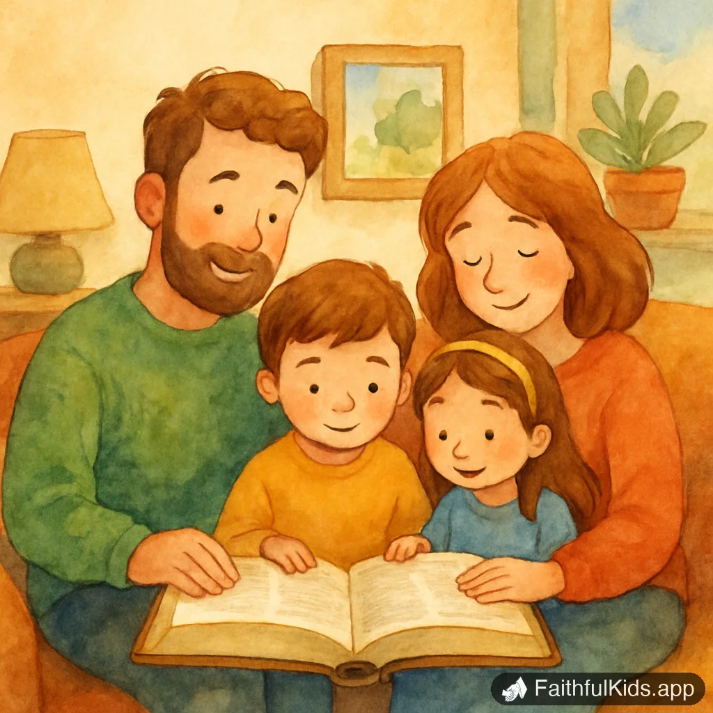 Illustration from 27 Encouraging Bible Verses for Kids for Every Hard Day